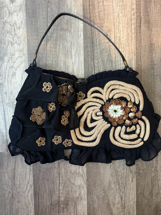 Jamin Puech Handbags - Jamin Puech Gorgeous Beaded and Embroidered Black Evening Bag